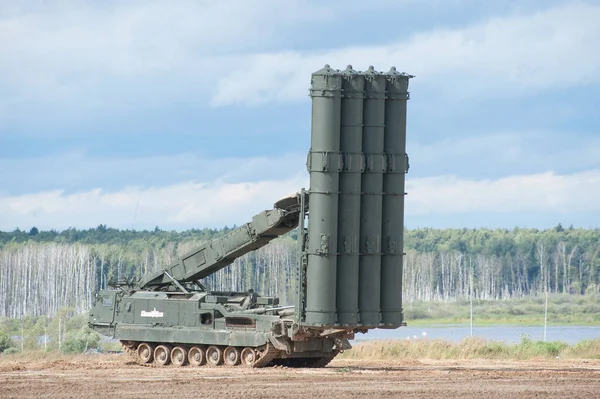 Militar Ground Alabino Moscow Oblast Rússia Agosto 2017 Veículo Lançamento — Fotografia de Stock