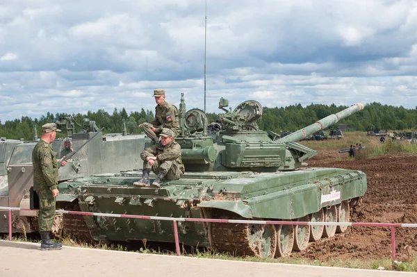 Militar Ground Alabino Moscow Oblast Rússia Agosto 2017 Tanque Principal — Fotografia de Stock