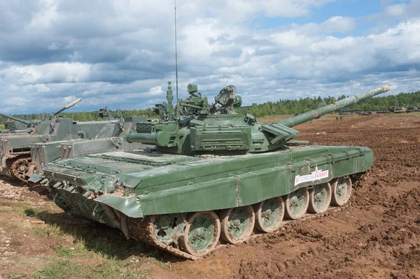 Militära Ground Alabino Moscow Oblast Ryssland Aug 2017 Ryska Huvudtanken — Stockfoto