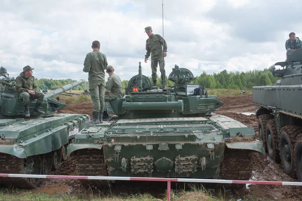 Military Ground Alabino Moscow Oblast Russia August 2017 Russian Main 免版税图库图片