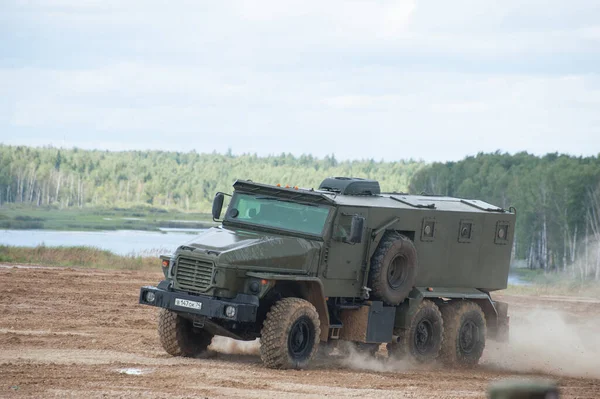 Alabino Moskau Oblast Russland Aug 2017 Der Russische Gepanzerte Militärlastwagen — Stockfoto