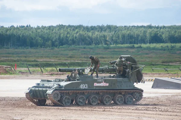 Military Ground Alabino Moscow Oblast Russia August 2017 Soviet Self — 图库照片