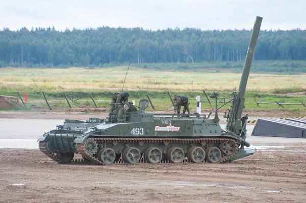 Militar Ground Alabino Moscow Oblast Rússia Ago 2017 Argamassa 240 — Fotografia de Stock