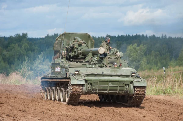 Territoire Militaire Alabino Moscou Oblast Russie Août 2017 Mortier Automoteur — Photo