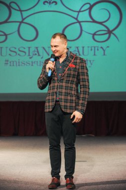 MOSCOW, RUSSIA - 26 Nisan 2018: Rus şarkıcı ve 