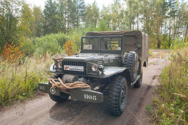 Kubinka Moscow Region Russia September 2020 Militaire Retro Auto Dodge — Stockfoto