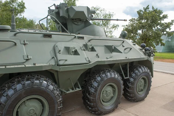 アラビノ モスクワ地方 ロシア 6月25 2019 ロシアの装甲人員キャリアBtr 82Aアラビノ訓練場 軍事技術フォーラムArmy 2019 スターボードビュー — ストック写真