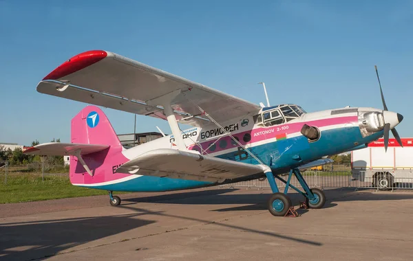 Zhukovsky Russland August 2019 Einmotorige Weißrussische Antonov 100 Turboprop Maschine — Stockfoto