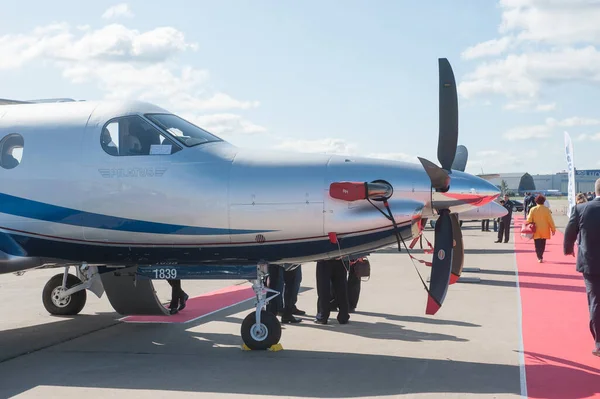 Zhukovsky Russia Agosto 2019 Aviação Empresarial Monomotor Turbojato Pilatus 47E — Fotografia de Stock