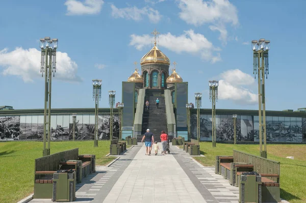 Kubinka Moskva Region Rusko Června 2020 Cesta Novému Hlavnímu Kostelu — Stock fotografie