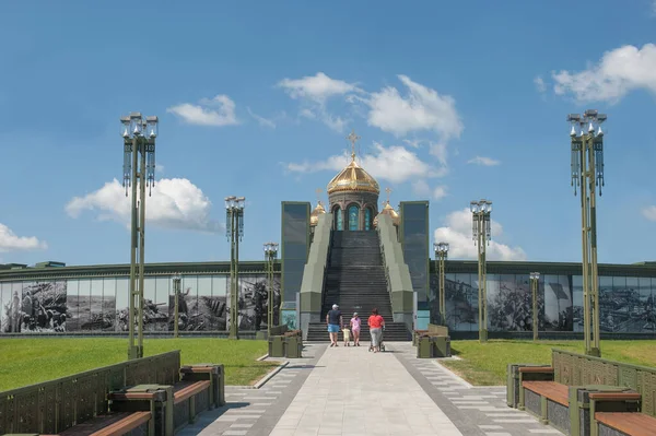 Kubinka Moskva Region Rusko Června 2020 Cesta Novému Hlavnímu Kostelu — Stock fotografie