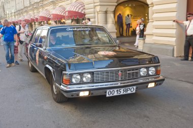 Sovyet retro araba chaika gaz-14 retro ralli gorkyclassic sakız mağaza, Moskova yakınlarında