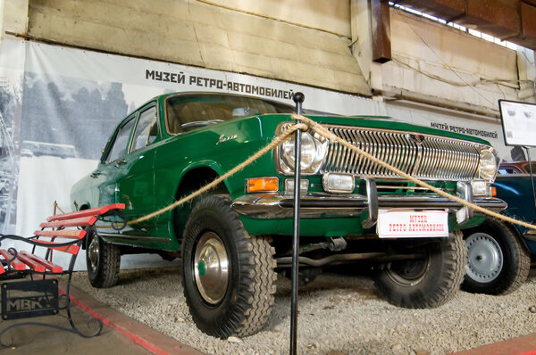 Soviet experienced GAZ-24-95 "Volga" in the Museum of retro cars in Rogozhsky Val, Moscow