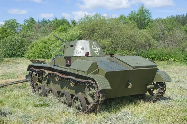 3. internationella forumet "motorer war, sovjetiska ljus tank t-60 — Stockfoto