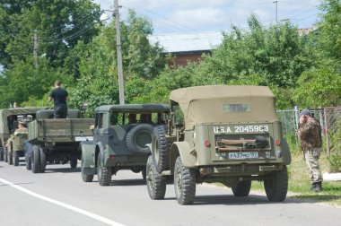 Retro araba dodge wc-57 komut araba motorlarının