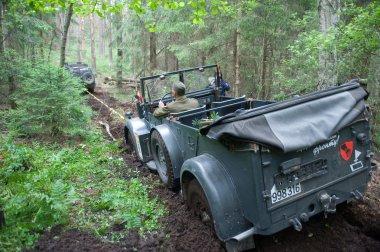 Alman otomobil horch-901 retro rallide, üçüncü Uluslararası Toplantı 