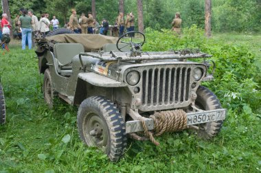 American car Willys MB at the 3rd international meeting of 