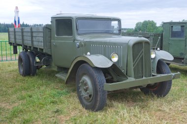 Fransız retro Citroen kamyonette T-45 3 Uluslararası Toplantı 