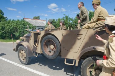 Alman retro otomobil Steyr 1500a Road, 