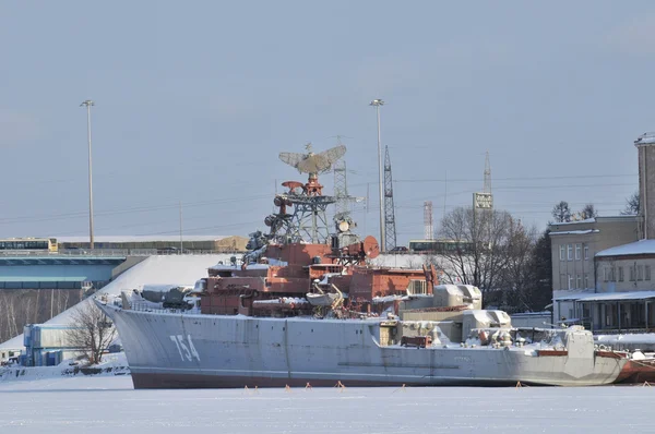 Musée des navires de guerre TFR "Friendly", réservoir de Khimki — Photo