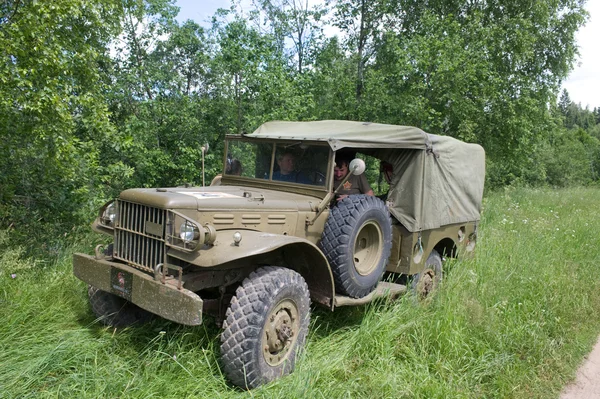 Retro car Dodge WC-51 at the 3rd international meeting of "Motors of war" near the city Chernogolovka, Moscow region — Stock Photo, Image