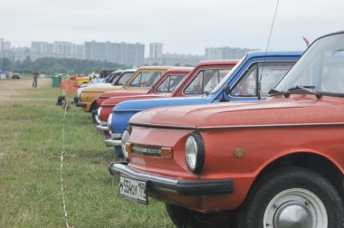 Otomobillerin Zaz Zaporozhets Sergisi Autoexotics-2011, Moskova, Tushino numara Sovyetler