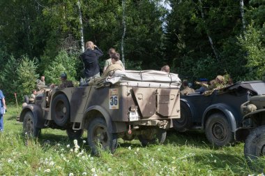 Stop German retro cars Steyr in the woods, 3rd international meeting 