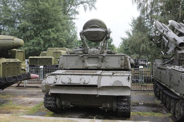 Anti-aircraft self-propelled gun ZSU-23-4 "Shilka" in the Central Museum of Armed forces, rear view