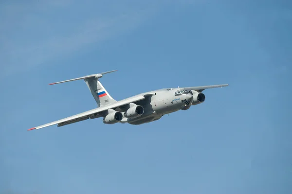 International aviation and space salon MAKS-2013. The flight of the new Ilyushin Il-76MD-90A in the sky