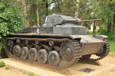 German Panzer tank-II in the Museum of armored vehicles in Snegeri