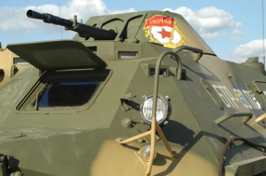 Sovyet Btr-60pb ile müzenin zırhlı araçlar, Kubinka, parçasının yere