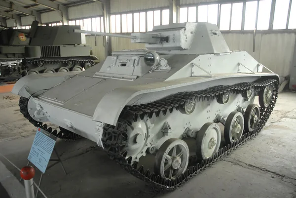 Sovjet lys tank T-60 i Museum for pansrede køretøjer, Kubinka, MOSCOW REGION, RUSSIA - Stock-foto