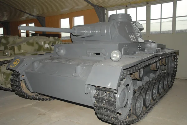 Tanque alemão Panzer III no Museu de veículos blindados, Kubinka, MOSCOW REGION, RUSSIA — Fotografia de Stock