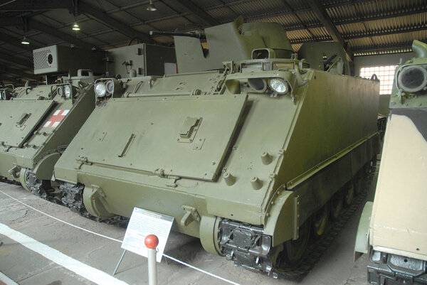 American M113 armored personnel carrier in the Museum of armored vehicles, Kubinka, MOSCOW REGION, RUSSIA