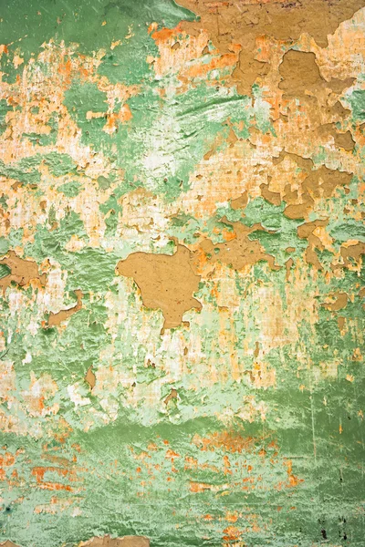 Gamla Grunge Orange och grön vägg textur, bakgrund — Stockfoto