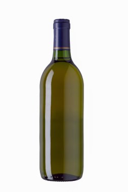 şarap şişesi üzerinde beyaz izole