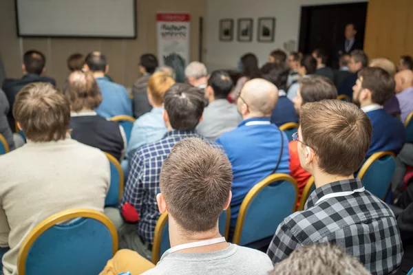 Audience at the business meeting, back view — Stock Photo, Image