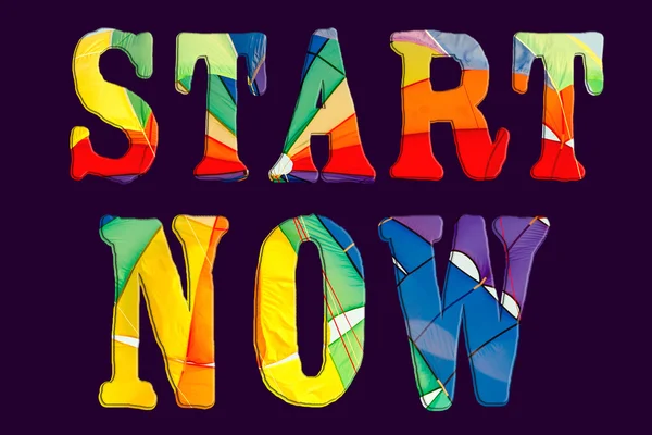 Comece agora. Fundo de motivação criativa. Grunge e design retro. Citação motivacional inspiradora . — Fotografia de Stock