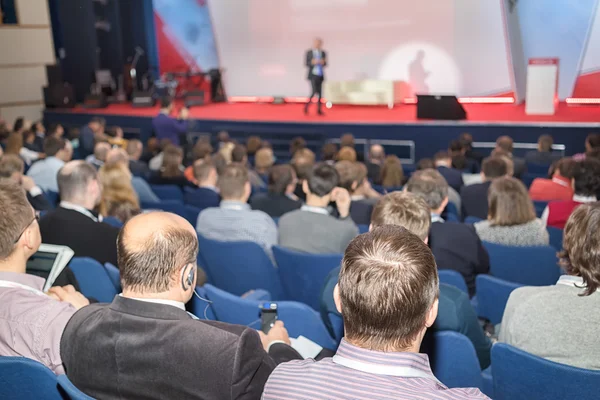 Rear view of people on the business conference — Stock Photo, Image