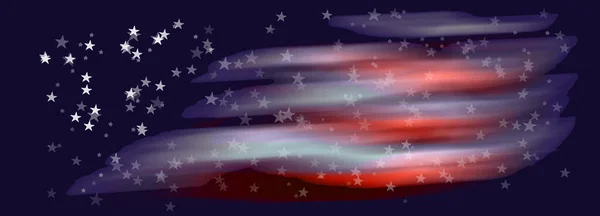 Abstract Backgroup Spots Strips Stars Usa Flag Eps10 Vector Illustration — стоковий вектор