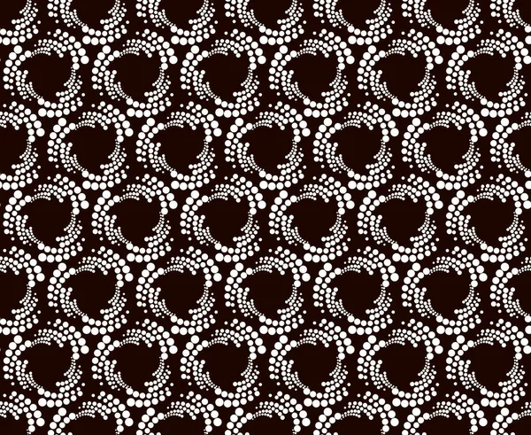Nahtloses Muster Mit Halbtonigen Sechskantpunkten Wirbelform Geometrische Kunst Eps10 Vektor — Stockvektor