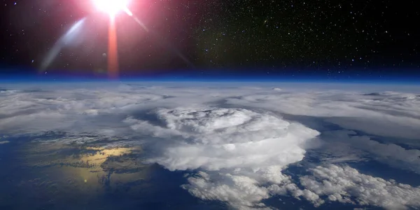 Hurricane view from space. Elements of this image furnished by NASA.