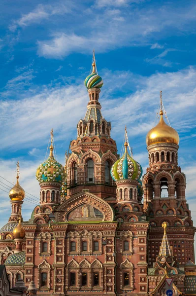 Kerk van de Verlosser op het bloed spilled, st petersburg, Rusland — Stockfoto