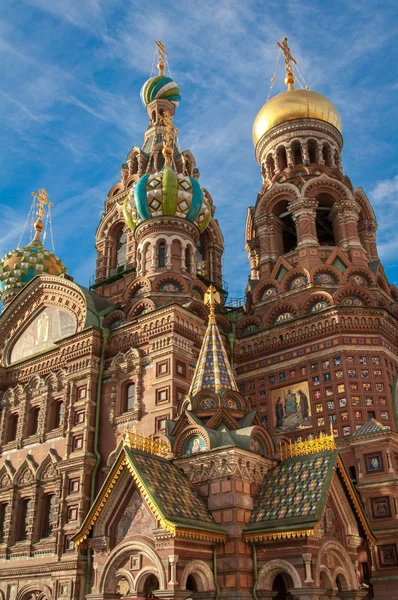 Erlöserkirche auf dem verschütteten Block, st petersburg, russland — Stockfoto