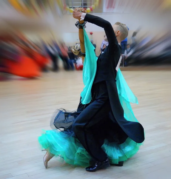 Ballroom dance in motion — Stock Photo, Image