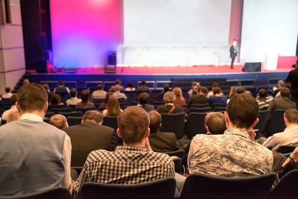 People sitting rear at the business conference — Stock Photo, Image