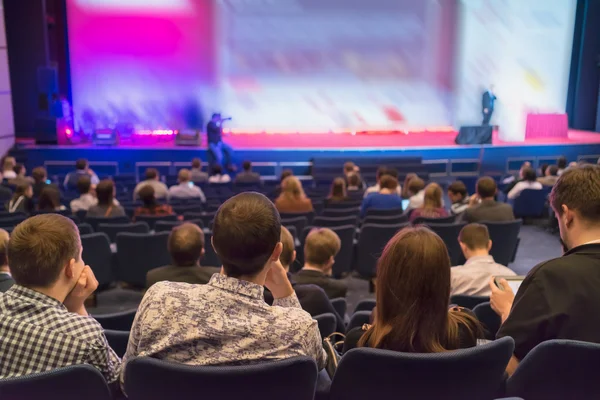 People sitting rear at the business conference — Stock Photo, Image