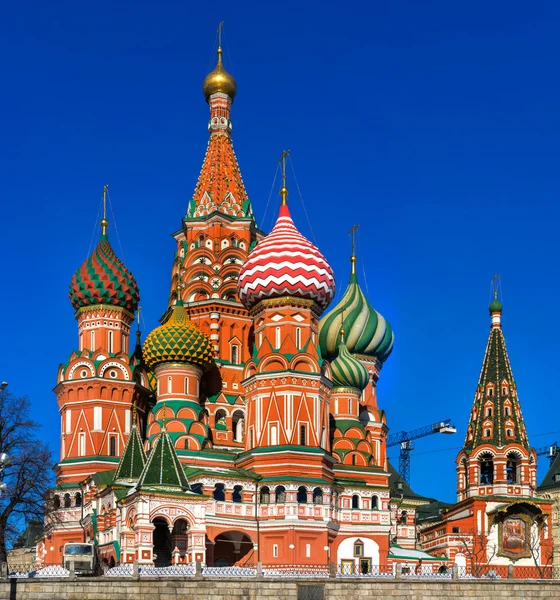 Kuppel der Basilikumkathedrale, Moskau, Russland — Stockfoto