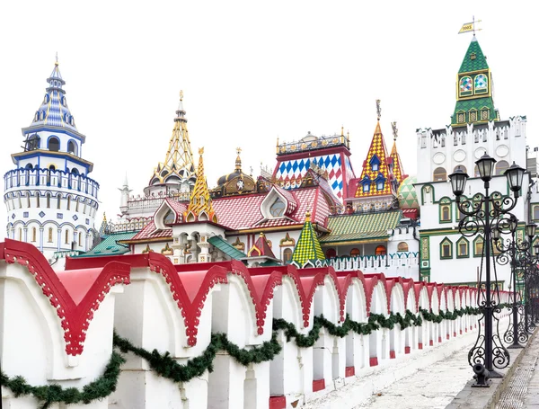 Bela vista do Kremlin em Izmailovo, Moscou, Rússia — Fotografia de Stock