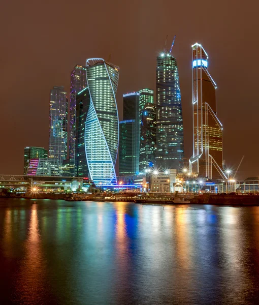 Ночная Москва — стоковое фото